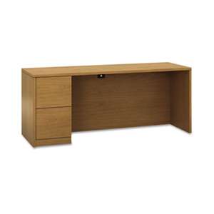 HON COMPANY 10500 Series Full-Height Left Pedestal Credenza, 72 x 24 x 29-1/2, Harvest