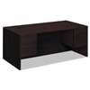 HON COMPANY 10500 Series 3/4-Height Double Pedestal Desk, 72w x 36d x 29-1/2h, Mahogany