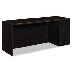 HON COMPANY 10700 Series Right Pedestal Credenza, 72w x 24d x 29 1/2h, Mahogany