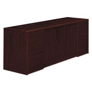 HON COMPANY 10700 Series Credenza w/Doors, 72w x 24d x 29 1/2h, Mahogany