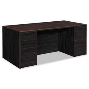 HON COMPANY 10700 Double Pedestal Desk with Full Pedestals, 72w x 36d x 29 1/2h, Mahogany