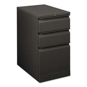 HON COMPANY Flagship Mobile Box/Box/File Pedestal, Full Radius Pull, 22-7/8d, Charcoal