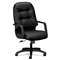 HON COMPANY 2090 Pillow-Soft Series Executive Leather High-Back Swivel/Tilt Chair, Black
