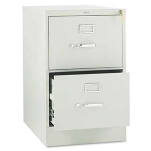 HON COMPANY 310 Series Two-Drawer, Full-Suspension File, Legal, 26-1/2d, Light Gray