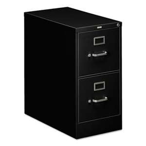 HON COMPANY 310 Series Two-Drawer, Full-Suspension File, Letter, 26-1/2d, Black