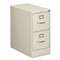 HON COMPANY 310 Series Two-Drawer, Full-Suspension File, Letter, 26-1/2d, Light Gray