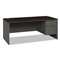 HON COMPANY 38000 Series Right Pedestal Desk, 72w x 36d x 29-1/2h, Mahogany/Charcoal