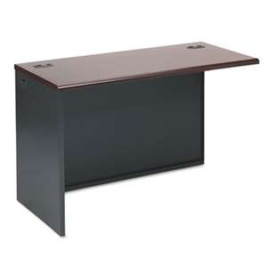 HON COMPANY 38000 Series Return Shell, Left, 48w x 24d x 29-1/2h, Mahogany/Charcoal