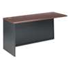 HON COMPANY 38000 Series Return Shell, Left, 60w x 24d x 29-1/2h, Mahogany/Charcoal