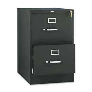 HON COMPANY 510 Series Two-Drawer, Full-Suspension File, Legal, 29h x25d, Black