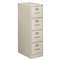 HON COMPANY 510 Series Four-Drawer, Full-Suspension File, Letter, 52h x25d, Light Gray