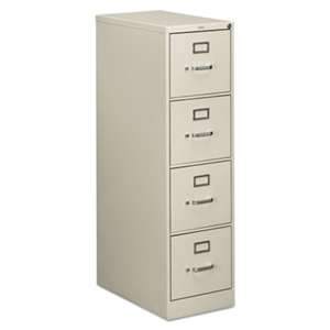 HON COMPANY 510 Series Four-Drawer, Full-Suspension File, Letter, 52h x25d, Light Gray