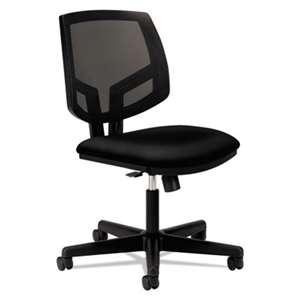 HON COMPANY Volt Series Mesh Back Task Chair with Synchro-Tilt, Black Fabric