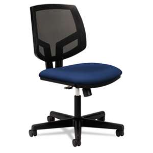HON COMPANY Volt Series Mesh Back Task Chair with Synchro-Tilt, Navy Fabric