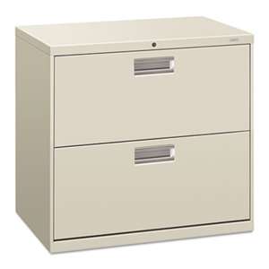 HON COMPANY 600 Series Two-Drawer Lateral File, 30w x 19-1/4d, Light Gray