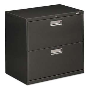 HON COMPANY 600 Series Two-Drawer Lateral File, 30w x 19-1/4d, Charcoal