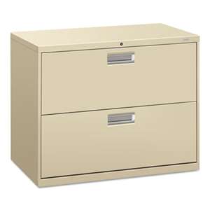 HON COMPANY 600 Series Two-Drawer Lateral File, 36w x 19-1/4d, Putty