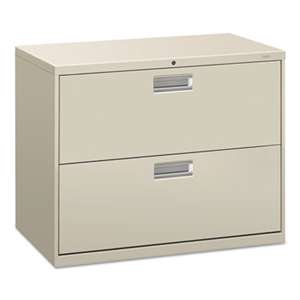 HON COMPANY 600 Series Two-Drawer Lateral File, 36w x 19-1/4d, Light Gray