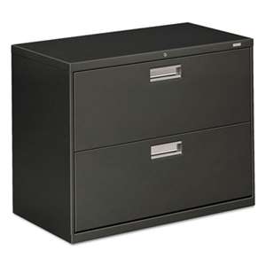 HON COMPANY 600 Series Two-Drawer Lateral File, 36w x 19-1/4d, Charcoal