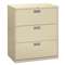 HON COMPANY 600 Series Three-Drawer Lateral File, 36w x 19-1/4d, Putty