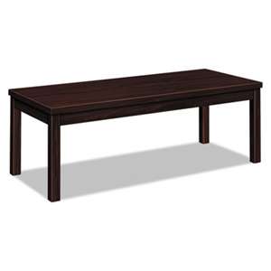 HON COMPANY Laminate Occasional Table, Rectangular, 48w x 20d x 16h, Mahogany