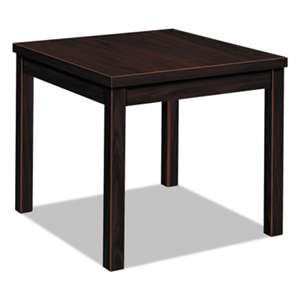HON COMPANY Laminate Occasional Table, Square, 24w x 24d x 20h, Mahogany
