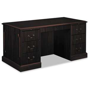 HON COMPANY 94000 Series Double Pedestal Desk, 60w x 30d x 29-1/2h, Mahogany
