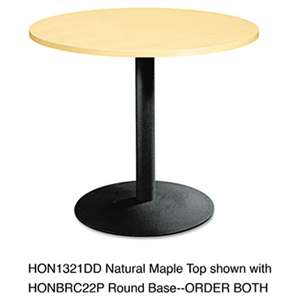 HON COMPANY Single Column Hospitality Base, 22" dia. x 27-7/8h, Black