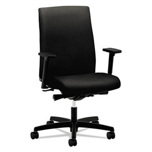 HON IW104CU10 Ignition Series Mid-Back Work Chair, Black Fabric Upholstery