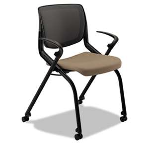 HON COMPANY Motivate Seating Nesting/Stacking Flex-Back Chair, Morel/Shadow/Black