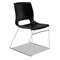 HON COMPANY Motivate Seating High-Density Stacking Chair, Onyx/Chrome, 4/Carton