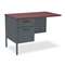 HON COMPANY Metro Classic Series Workstation Return, Left, 42w x 24d, Mahogany/Charcoal