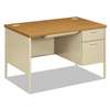 HON COMPANY Metro Classic Right Pedestal Desk, 48w x 30d x 29 1/2h, Harvest/Putty