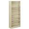 HON COMPANY Metal Bookcase, Six-Shelf, 34-1/2w x 12-5/8d x 81-1/8h, Putty