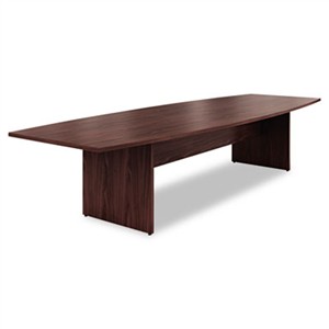 HON T14448PNN Preside Boat-Shaped Conference Table Top, 144 x 48, Mahogany