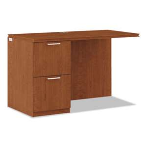 HON COMPANY Arrive Left Return For Right Pedestal Desk, 48w x 24d x 29-1/2h, Henna Cherry