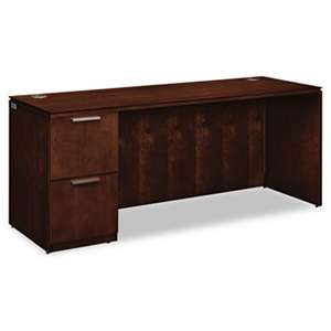 HON COMPANY Arrive Single Pedestal Credenza, Left, 72w x 24d x 29-1/2h, Shaker Cherry