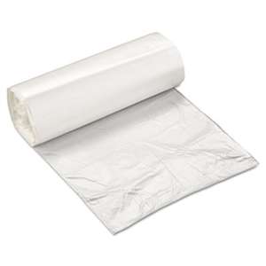 INTEGRATED BAGGING SYSTEMS High-Density Can Liner, 24 x 24, 10gal, 5mic, Clear, 50/Roll, 20 Rolls/Carton