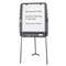 ICEBERG ENTERPRISES Portable Flipchart Easel With Dry Erase Surface, Resin, 35 x 30 x 73, Charcoal