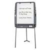 ICEBERG ENTERPRISES Portable Flipchart Easel With Dry Erase Surface, Resin, 35 x 30 x 73, Charcoal