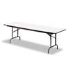 ICEBERG ENTERPRISES Premium Wood Laminate Folding Table, Rectangular, 72w x 30d x 29h, Gray/Charcoal