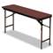 ICEBERG ENTERPRISES Premium Wood Laminate Folding Table, Rectangular, 60w x 18d x 29h, Mahogany