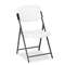 ICEBERG ENTERPRISES Rough N Ready Series Resin Folding Chair, Steel Frame, Charcoal