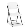 ICEBERG ENTERPRISES Rough N Ready Series Resin Folding Chair, Steel Frame, Charcoal