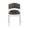 ICEBERG ENTERPRISES Caf‚Works Chair, Blow Molded Polyethylene, Graphite/Silver, 2/Carton