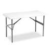 ICEBERG ENTERPRISES IndestrucTables Too 1200 Series Resin Folding Table, 48w x 24d x 29h, Platinum