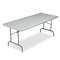 ICEBERG ENTERPRISES IndestrucTables Too 1200 Series Resin Folding Table, 72w x 30d x 29h, Charcoal