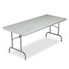 ICEBERG ENTERPRISES IndestrucTables Too 1200 Series Resin Folding Table, 72w x 30d x 29h, Charcoal