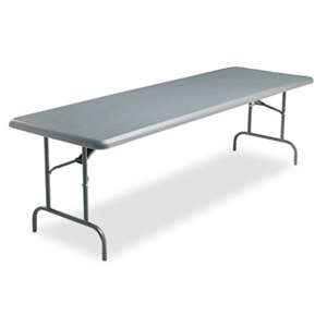 ICEBERG ENTERPRISES IndestrucTables Too 1200 Series Resin Folding Table, 96w x 30d x 29h, Charcoal