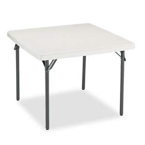 ICEBERG ENTERPRISES IndestrucTables Too 1200 Series Resin Folding Table, 37w x 37d x 29h, Platinum